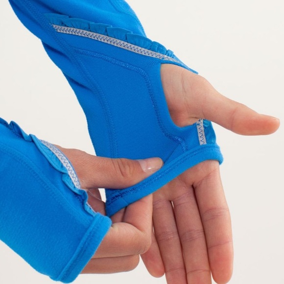 Lululemon U-Turn Half Zip Pullover Track Jacket Silver in Beaming Blue - Picture 3 of 13